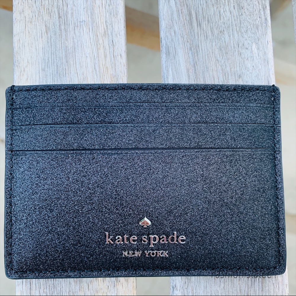 Kate spade Joeley Holiday 2019 card Holder Black - Picture 1 of 8
